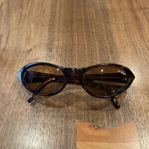 Vintage Arnette Falcon Brown Tortoise Sports Sunglasses 210-6702 Italy Y2K 2000s
